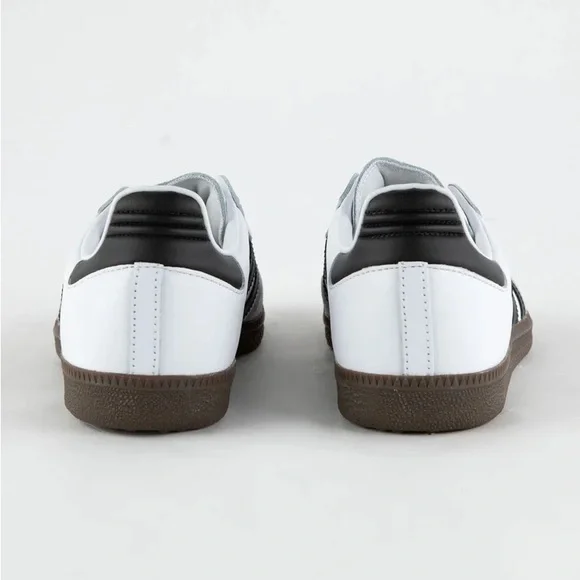 Adidas White and Black Samba Sneakers - Men size 5 1/2 - Picture 4 of 8